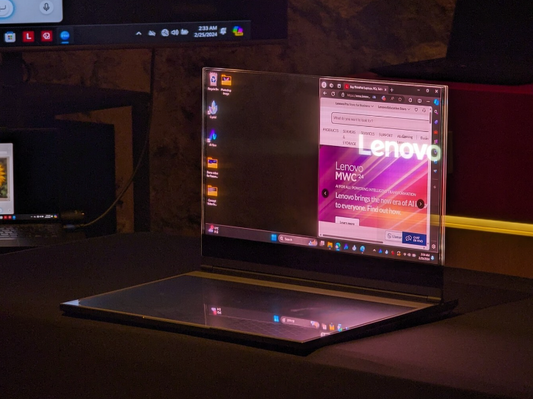 LAPTOP CON PANTALLA TRANSPARENTE DE LENOVO